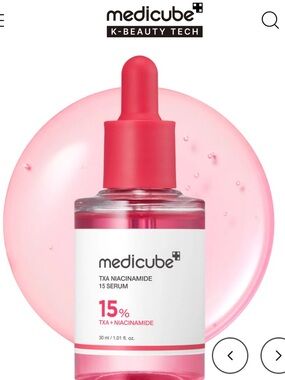 Medicube TXA Niacinamide 15% Serum — Pink Brightening Serum